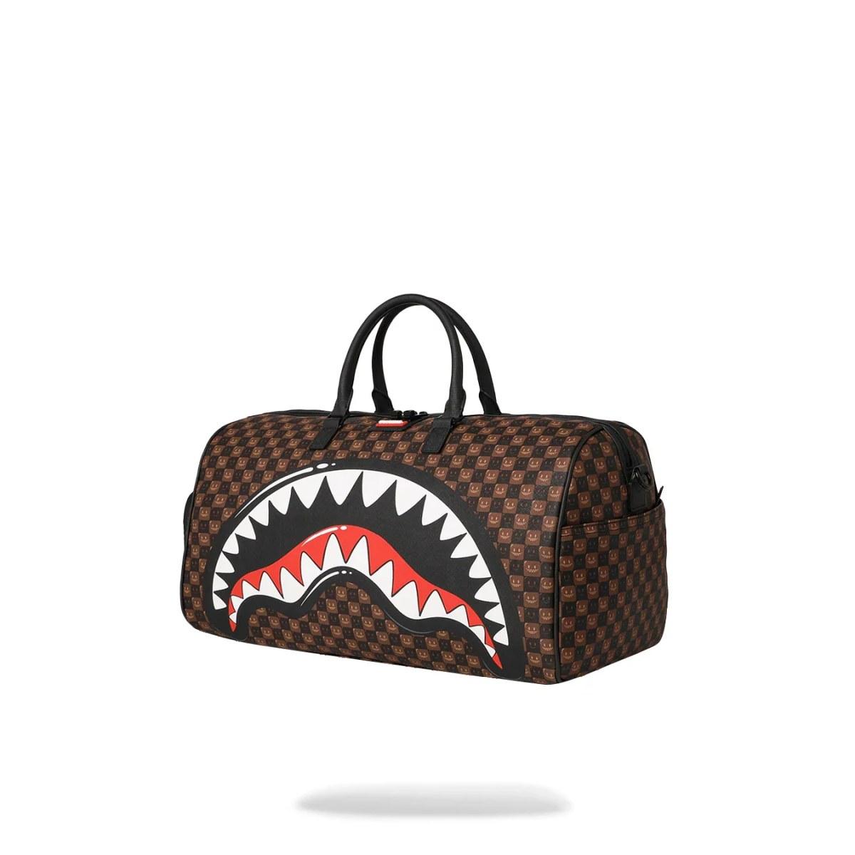 Sharks in Paris WTF Bubble Brown Check Sprayground
