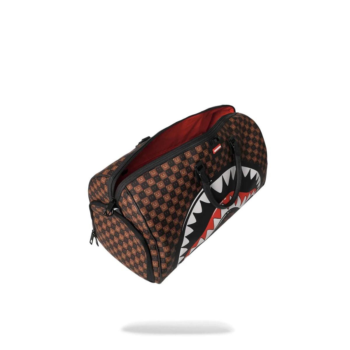 Sharks in Paris WTF Bubble Brown Check Sprayground