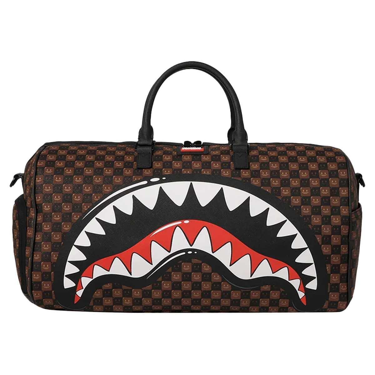 Sharks in Paris WTF Bubble Brown Check Sprayground