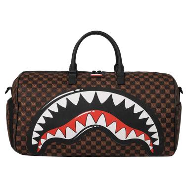 Sharks in Paris WTF Bubble Brown Check Sprayground