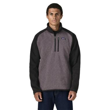 M's better sweater 1/4 zip fleece may grey