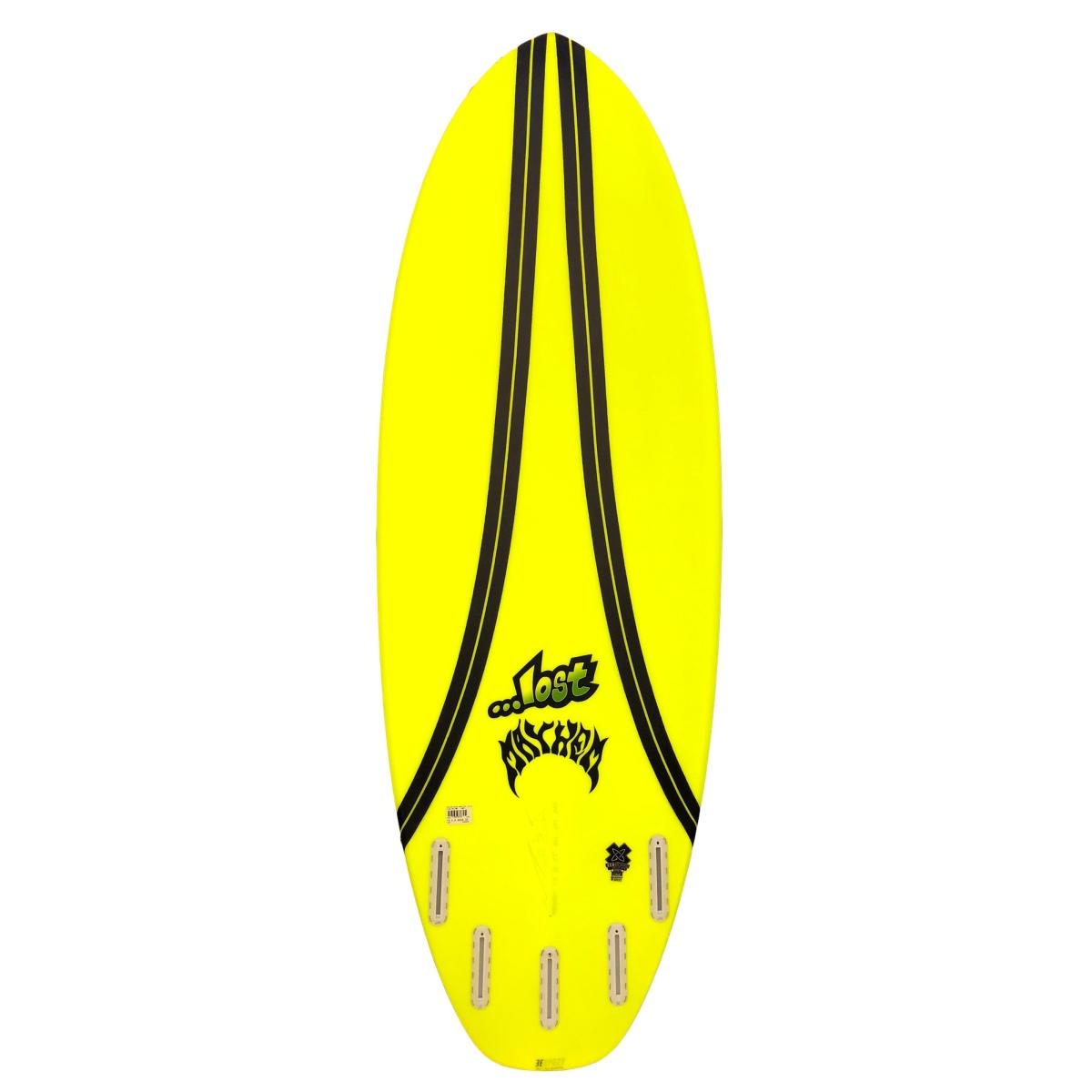 Tavola da surf Puddle Jumper 5Fut Carbon Wrap fluo yellow 5.6 LOST