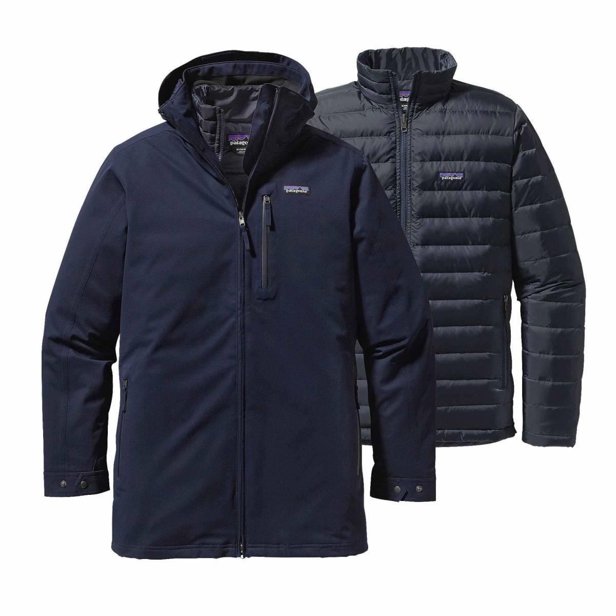 Giacca invernale uomo Tres 3 in 1 Parka navy blue PATAGONIA
